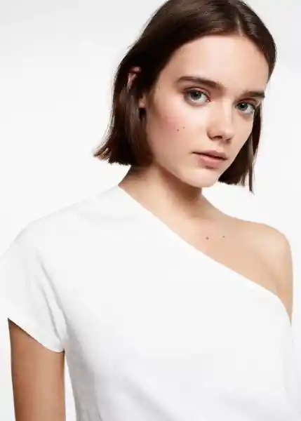 Camiseta Marina Off-White Talla 19 Niña Mango