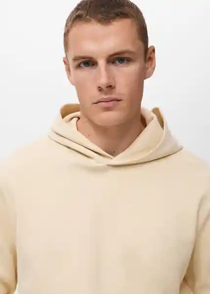 Buzo Sudadera Bono Crudo Talla M Hombre Mango