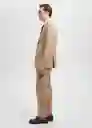 Pantalón Amalfi Beige Talla 46 Hombre Mango