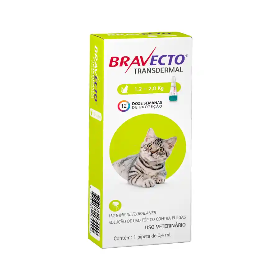 Bravecto Gatos 1,2 - 2,8 Kg
