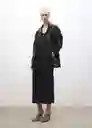 Top Bernies Negro Talla M Mujer Mango