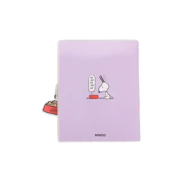 Libreta de 80 Hojas Serie Snoopy Colorful Life Morada Miniso