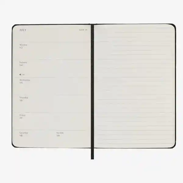 Moleskine Agenda Semanal Negro Pequeña Sc 2026