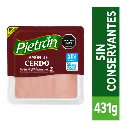 Pietran Jamon Sin Conservantes 431 g