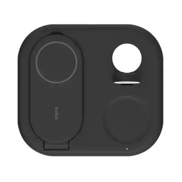 Belkin Base de Carga Qi2 3 en 1 Plegable 15W Negro