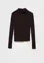 Saco Jersey Flurron Chocolate Talla XS Mujer Mango