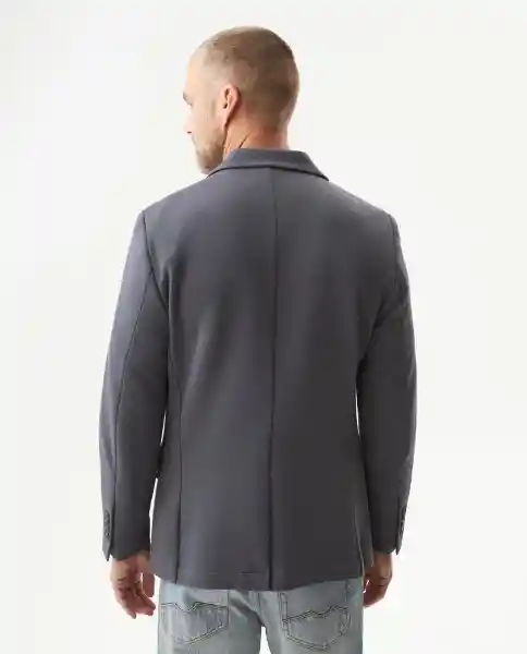 Blazer Continuativo Masculino Gris Fierro Oscuro T L Chevignon