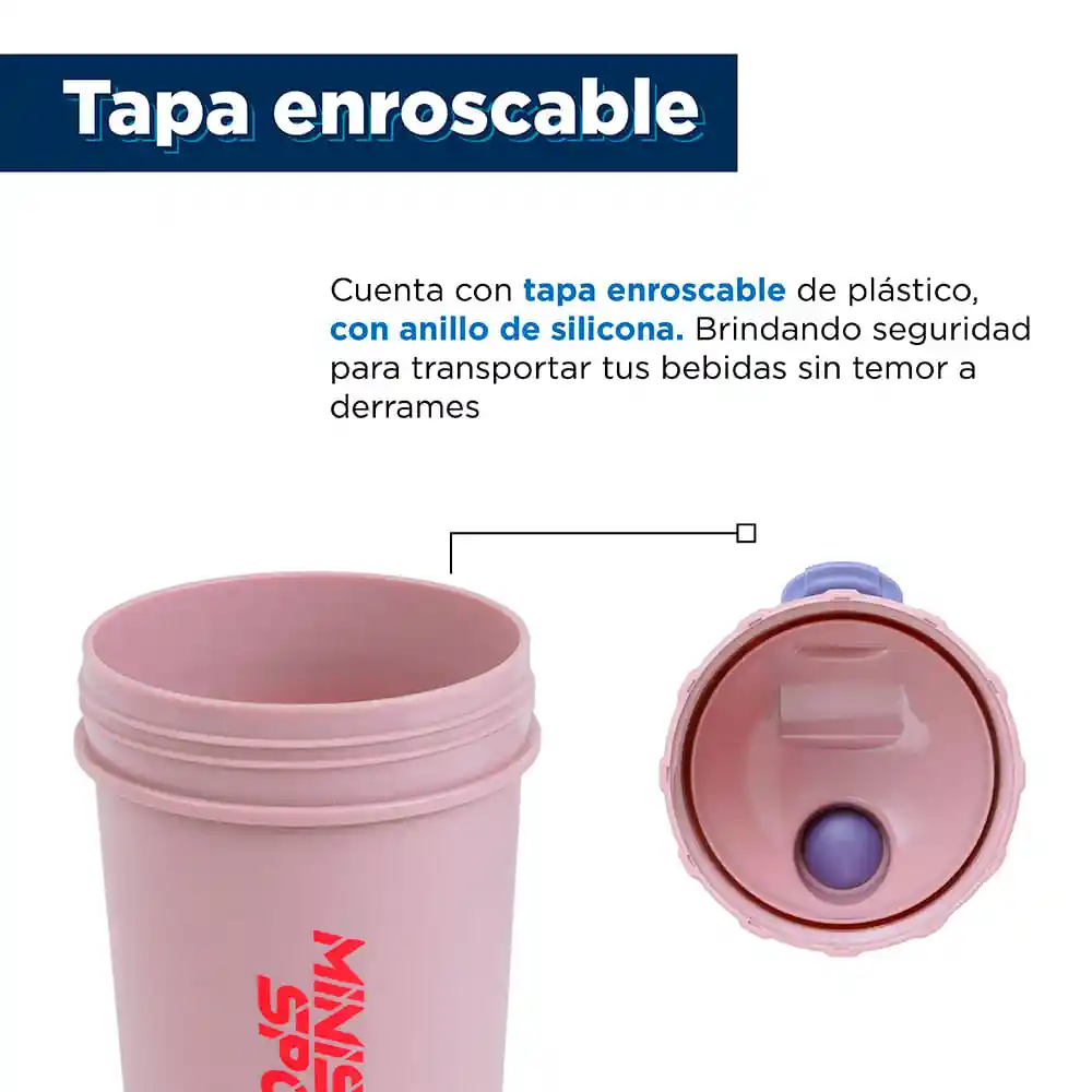 Vaso de Plástico de Agua Sports 580 mL Miniso