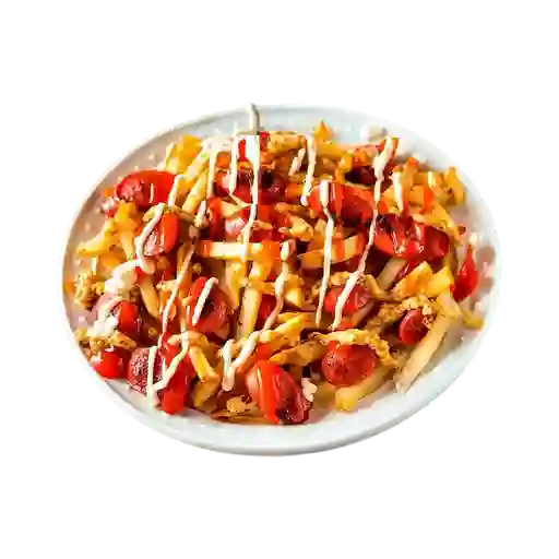 Salchipapas Fuego Azul