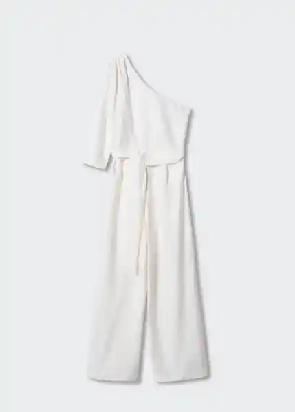 Enterizo Mono Minerva-H Blanco Talla S Mujer Mango