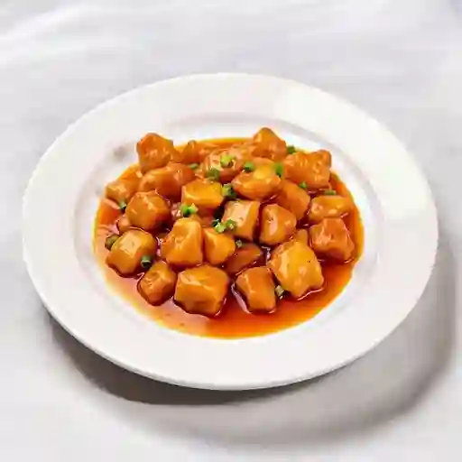 Agridulce, pollo mediano