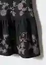 Falda Sari Negro Talla 21 Teen Niñas Mango