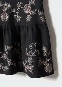 Falda Sari Negro Talla 21 Teen Niñas Mango