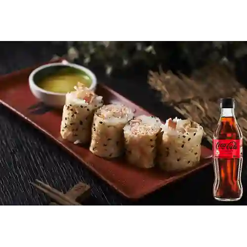 Combo Butter Crab Roll + Coca Cola Sin Azúcar 300ML