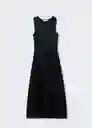 Vestido Caldera-A Negro Talla L Mujer Mango