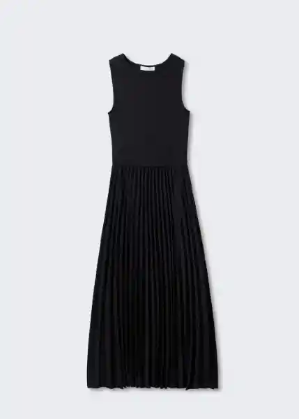 Vestido Caldera-A Negro Talla L Mujer Mango