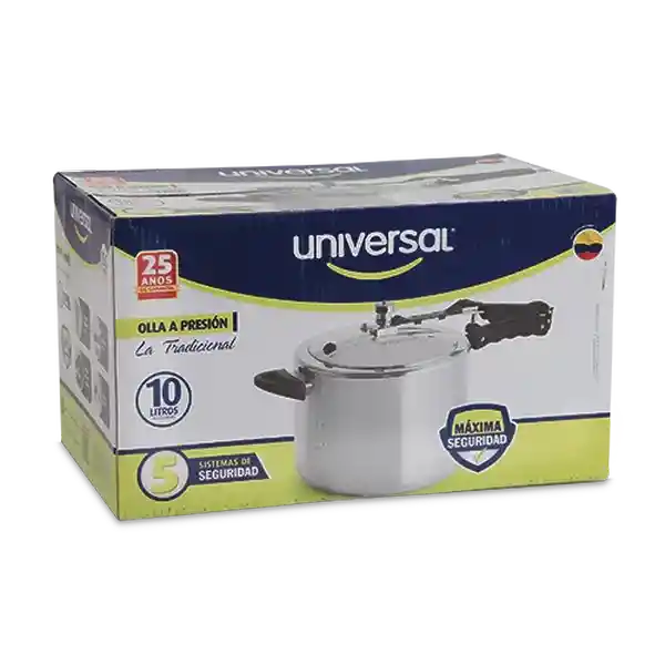 Universal Olla a Presión Tradicional Cierre Interno 10 L