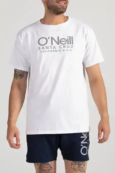 ONeill Camiseta Classic Cali Original Masculina Blanco Talla L