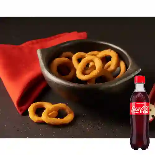 Combo Anillos de Cebolla X8 +Cocacola Orig 400ml