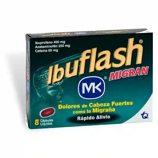 Ibuflash Cápsulas Migran  (400 mg / 250 mg / 65 mg)