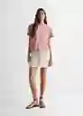 Camiseta Create Rosa Talla 20 Niña Mango