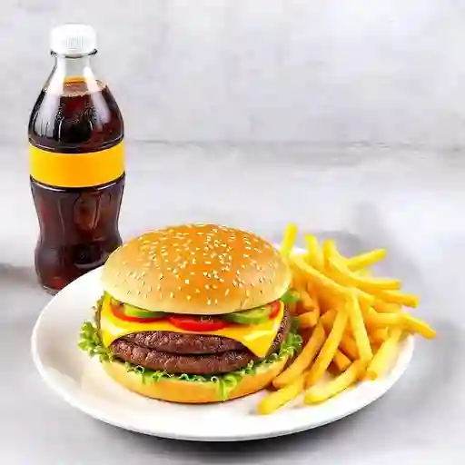Hamburguesa Clasica en Combo