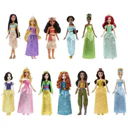 Disney Muñeca Princesa Falda Brillos Surtida
