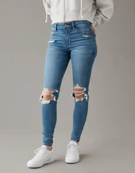 Jean Long High-Rise Jegging Mujer Azul Talla 8 American Eagle