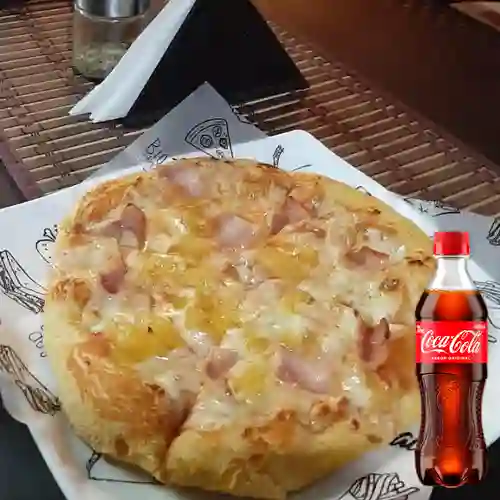Combo Pizza Clásica Hawaiana +Cocacola Orig 400ml