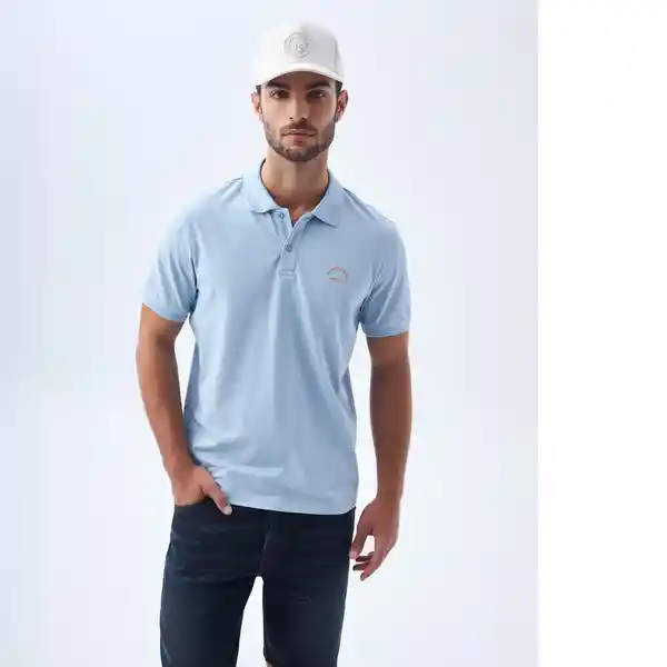 Camiseta Hombre Azul Talla L 802F010 Americanino