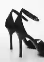 Sandalias Haka Negro Talla 40 Mujer Mango