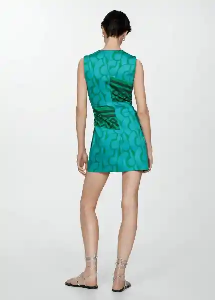 Vestido Ocean Azul Talla S Mujer Mango