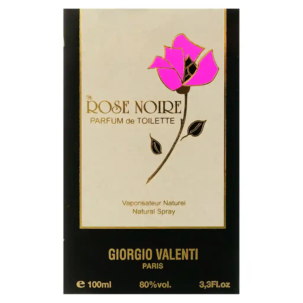 Giorgio Valenti Perfume Rose Noire Mujer Dama 100Ml Rosa Negra
