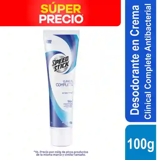 Speed Stick Desodorante Clínico Crema 100 g