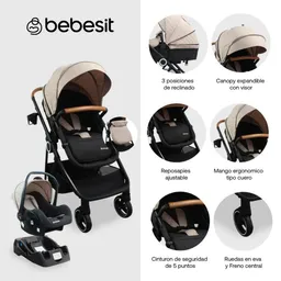 Bebésit Coche Travesystem Cosmos Beige 5284BG