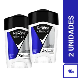 2 x Rexona Desodorante Clinical Hombre 48 g