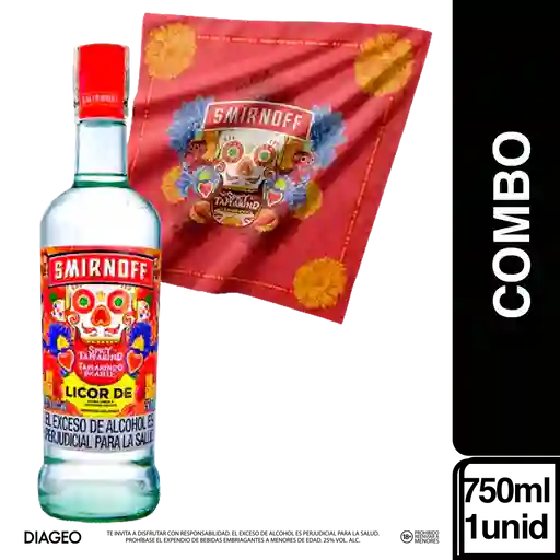 Combo Smirnoff Spicy Tamarind 750 mL + Pañoleta Smirnoff