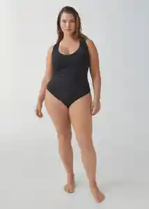 Short Bañador Fridap Negro Talla 27 Mujer Mango