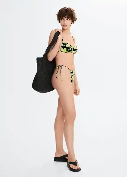 Braga Lilo Negro Talla L Mujer Mango