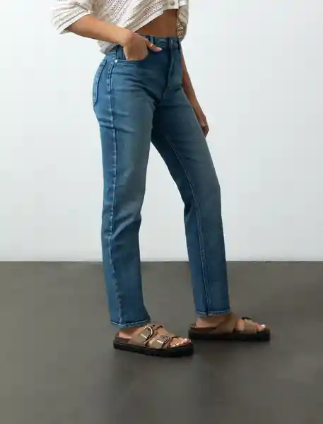 Jean Mujer Azul Índigo Medio Talla 6 493F071 Naf Naf