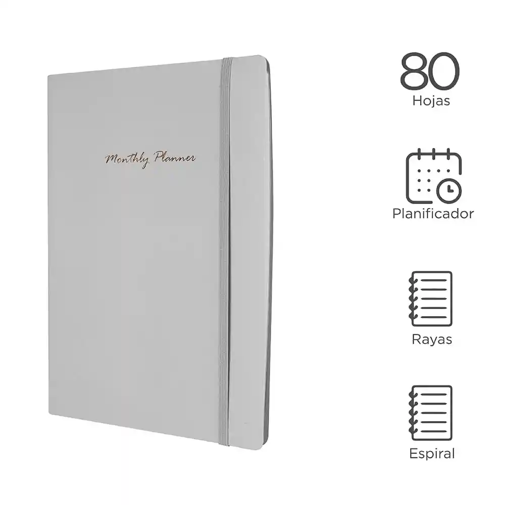 Cuaderno de Espiral con Plan Mensual Miniso