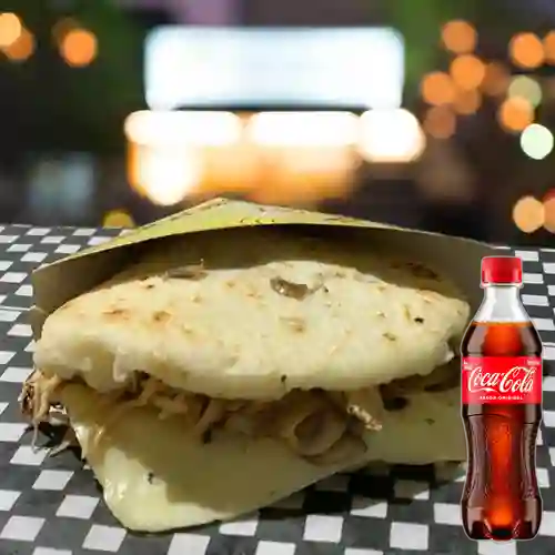 Combo Arepa Carne&Champiñon +Cocacola Orig 400ml