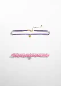 Collar Diane Lila Niña Mango