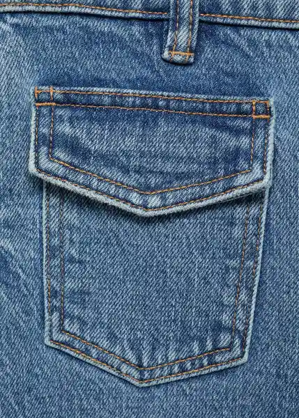 Jean Longf Tejano Oscuro Talla 19 Niños Mango