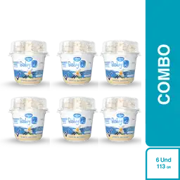 6 x Baby Gu Yogurt Sabor a Vainilla Con Cereal