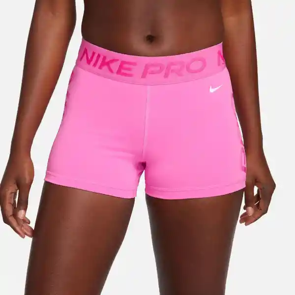 Nike Short Np Df Mr 3in Grx Para Mujer Rosado Talla L