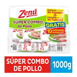 Zenú Súper Combo de Pollo Salchichón + Mortadela + Salchichas