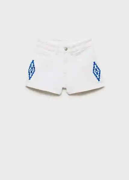 Short Geo Offwhite Talla 23 Teen Niñas Mango