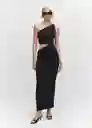 Vestido Venet Negro Talla S Mujer Mango