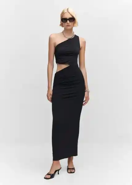 Vestido Venet Negro Talla S Mujer Mango